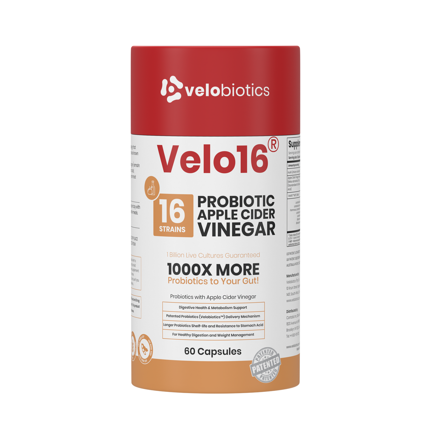 Velo16 Probiotics Apple Cider