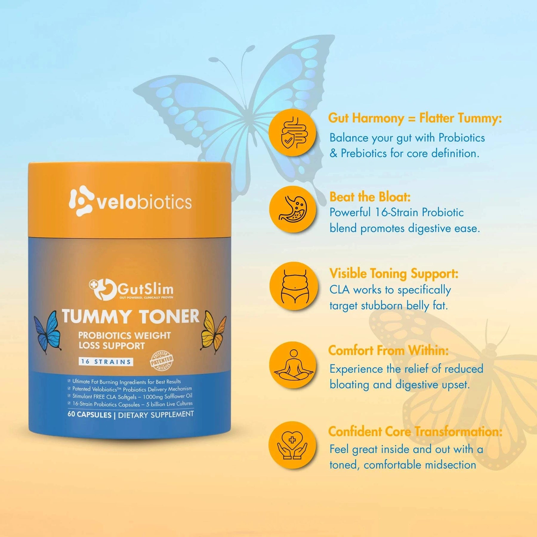 GutSlim Probiotics Tummy TonerVelobiotics South AfricaGutSlim ProbioticsWeight Loss and Management