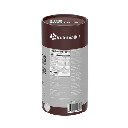 His-Biotics Sport Testo Boost probiotics supplement with Velobiotics technology and natural testosterone support ingredients