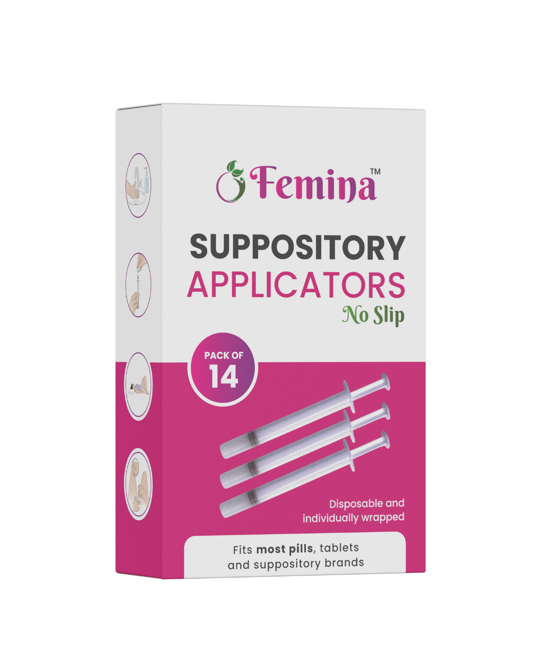 Femina Suppository Applicators No Slip(14s)