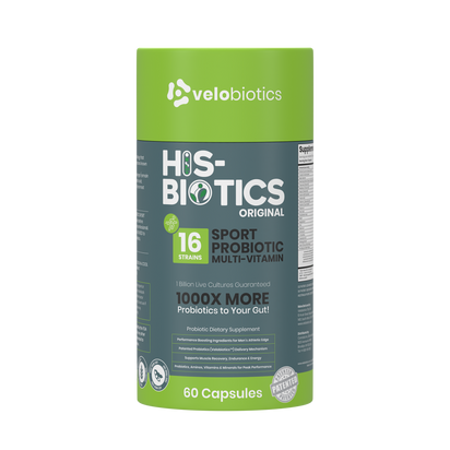 His-Biotics Probiotics SPORT multivitamin capsules with 16 strains for athletic performance and gut health