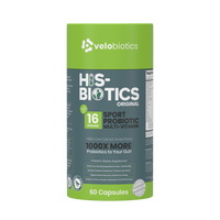 His-Biotics Probiotics SPORT multivitamin capsules with 16 strains for athletic performance and gut health