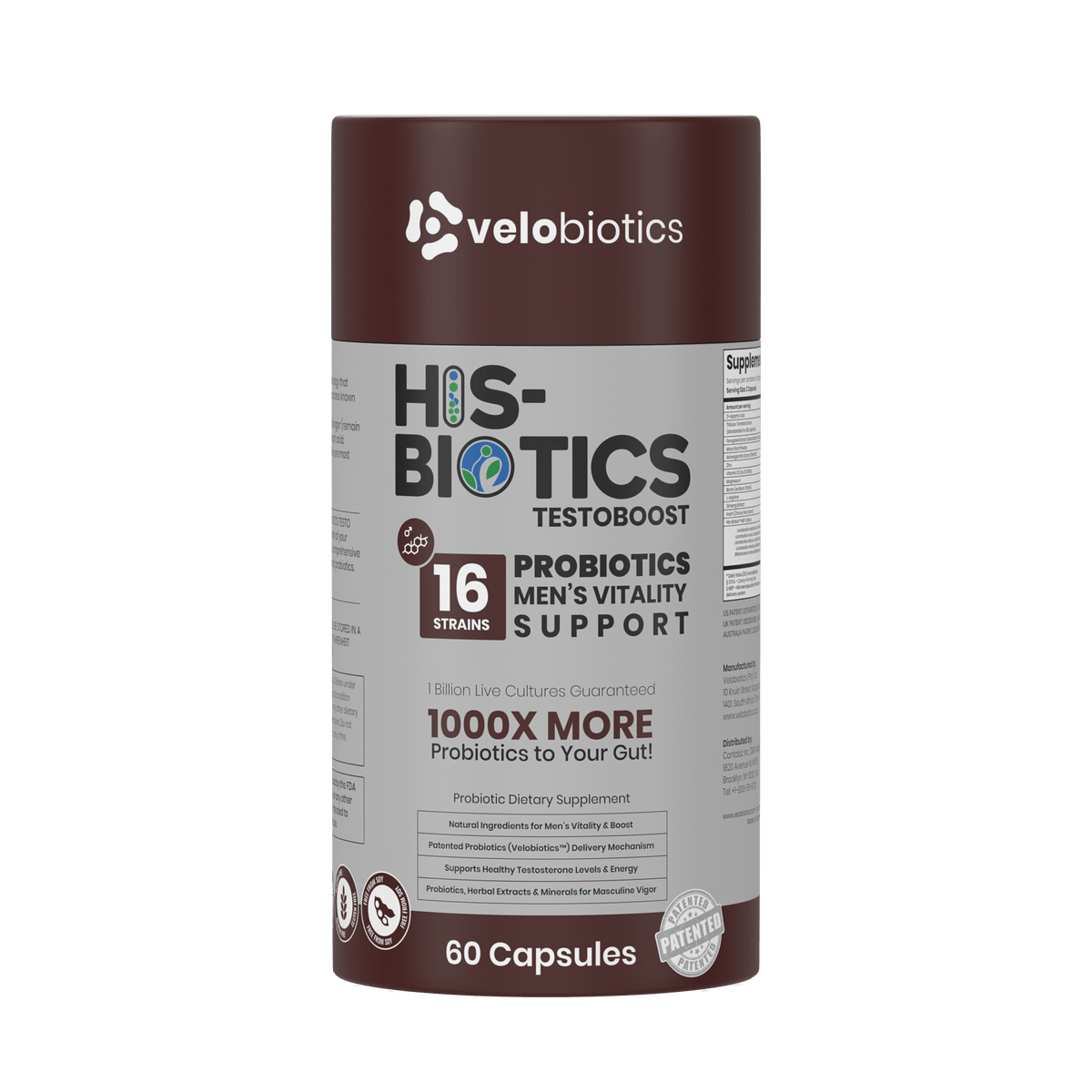 His-Biotics Probiotika TESTO BOOST — image 1