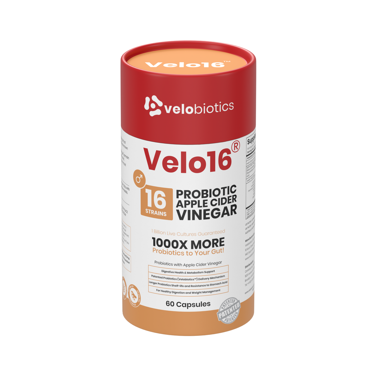 Velo16 Probiotics Apple Cider