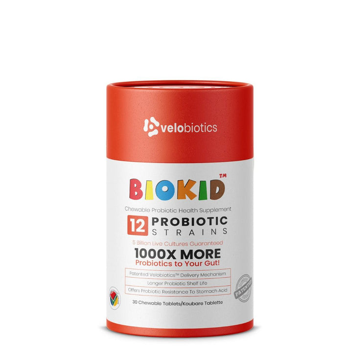 BioKid™ Probiotics Chewables for children, 12 probiotic strains, supports immune and digestive health.