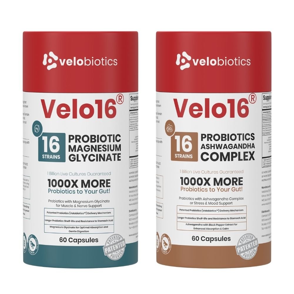 Calm Nights Bundle – Magnesium Glycinate + Ashwagandha (Gut & Calm Support) - Velobiotics