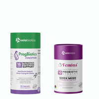 C-Essentials Kit with PregBiotics Conception and Femina Cranberry Probiotics for fertility and reproductive health support