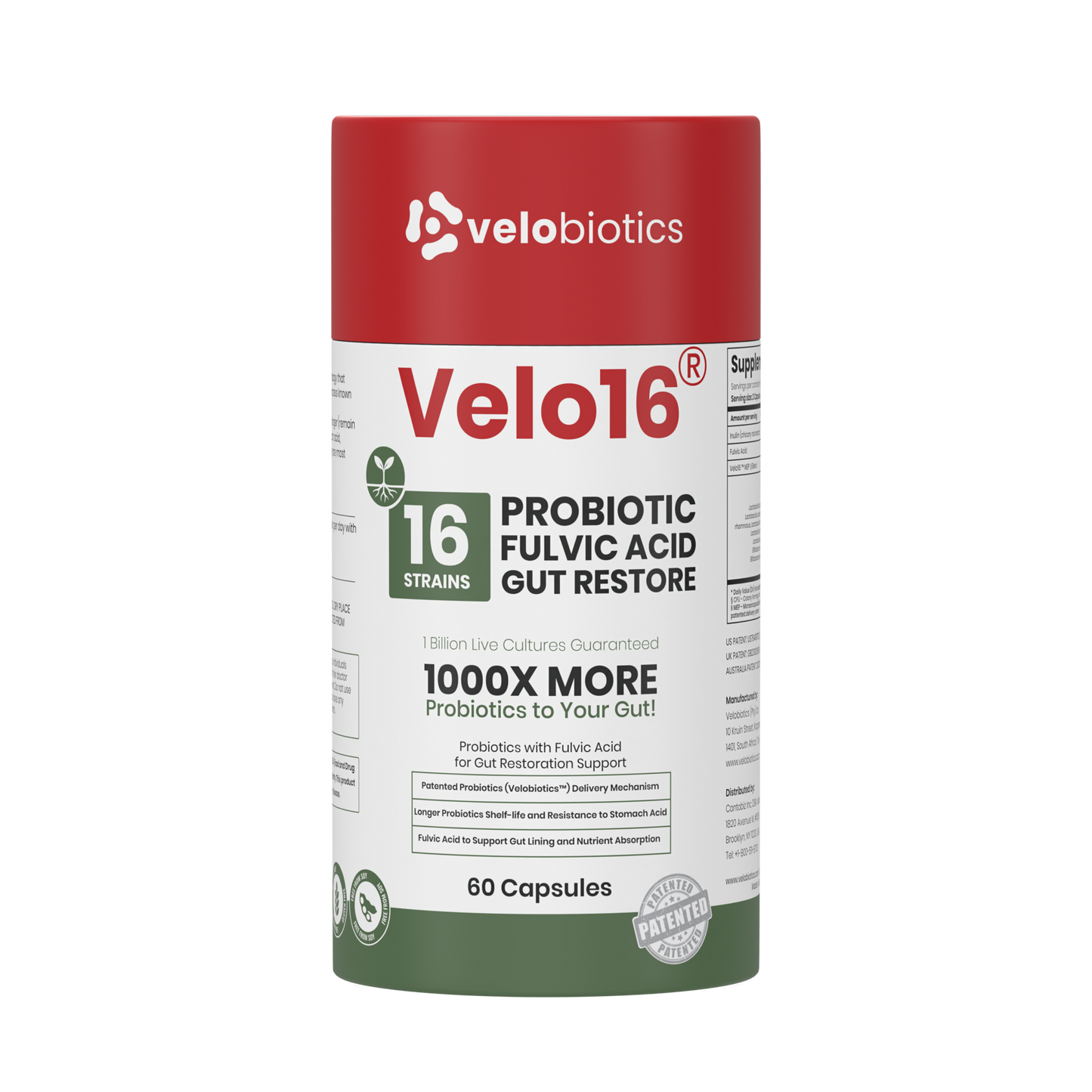 Velo16™ Probiotics + Fulvic Acid