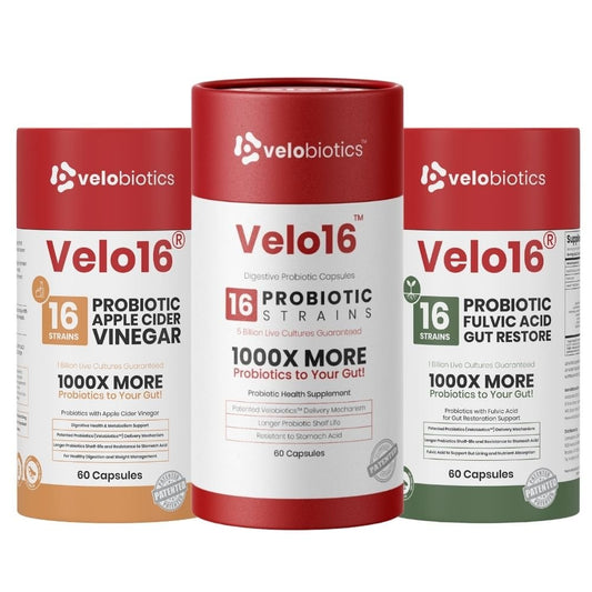 Gut Reset & Bloat Control Pack – Probiotics + Fulvic Acid + Apple Cider Vinegar - Velobiotics