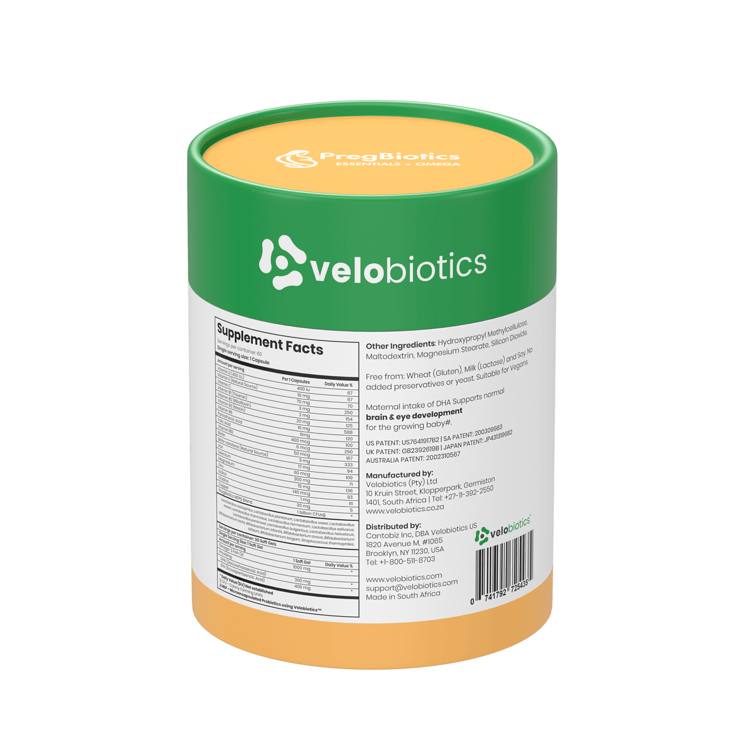 PregBiotics Essentials + Omega - Velobiotics