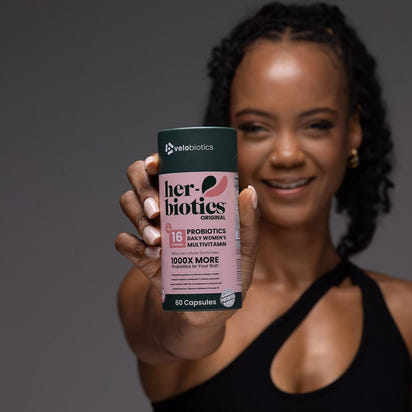 Her-Biotics Original Capsules 60 count probiotic multivitamin supplement for women's gut health and immunity support