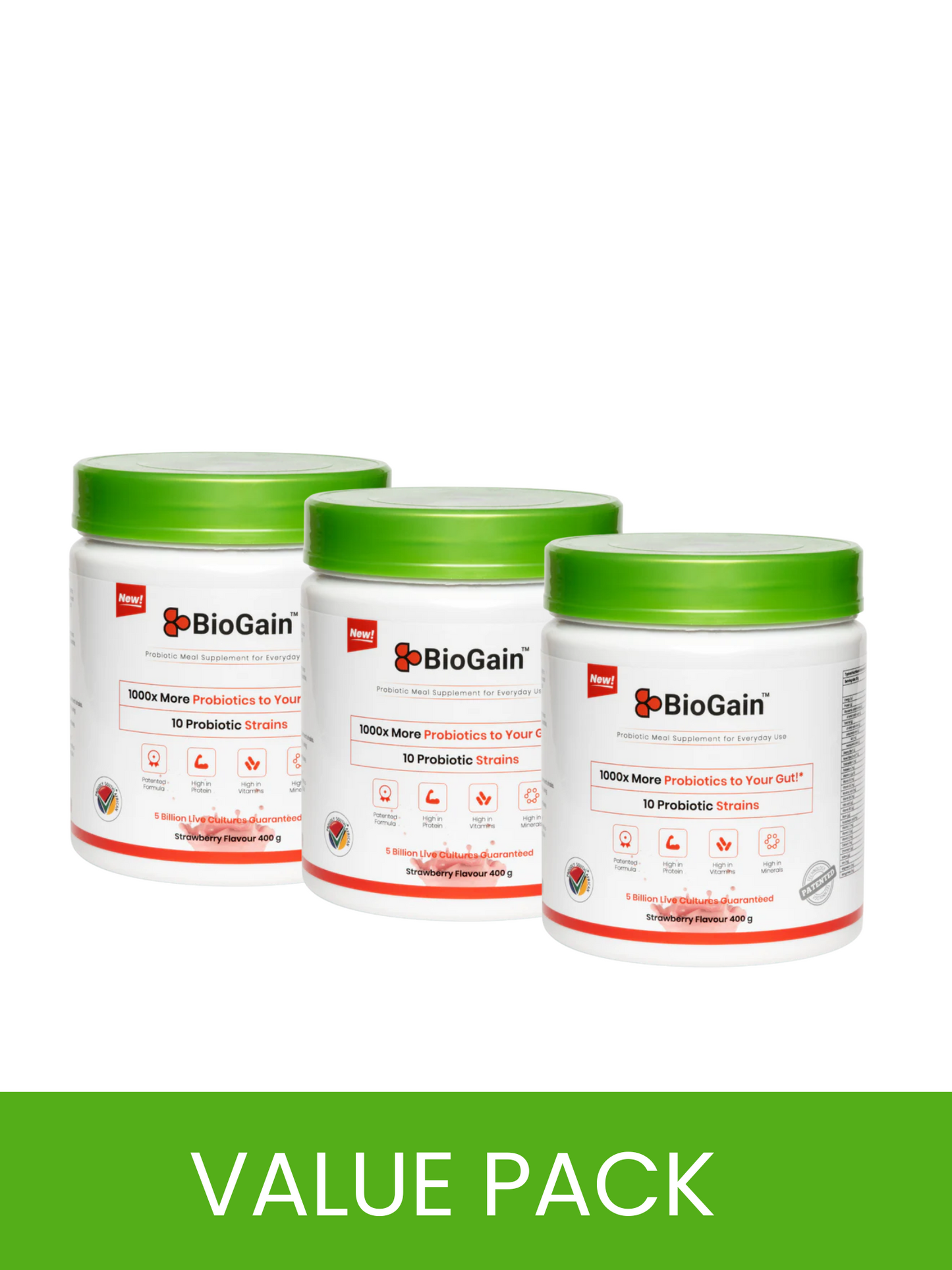 BioGain™ Probiotics Meal 400g for recovery and immune support with probiotics and protein blend