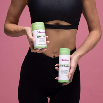 Femina™ Cookie Fresh boric acid suppositories for intimate health relief and pH balance restoration