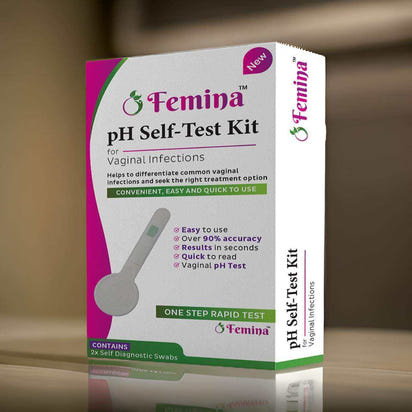 Femina Vaginal pH Self-Test Kit for fast and accurate intimate health diagnosis at home